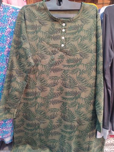 ladies woolen long kurti green color - 18191774 - Very Small Image - 1