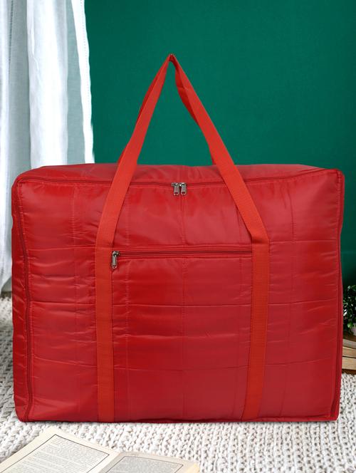 kuber industries parachute jumbo attachi bag travel handbag storage carrying bag (red) - 18192286 - Very Small Image - 1