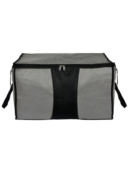 kuber industries large size canvas multi-purpose storage bag (grey & black) - 18192347 - Very Small Image - 1