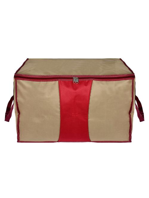 kuber industries large size canvas multi-purpose storage bag (grey & maroon) - 18192350 - Very Small Image - 1
