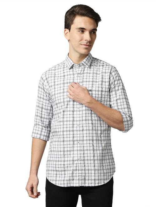 white checked casual shirt - 18192692 - Very Small Image - 1