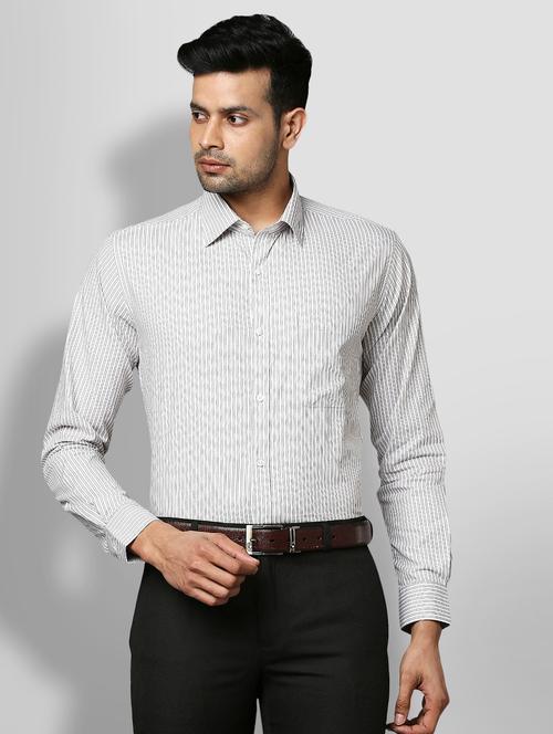 grey stripe formal shirt - 18192799 - Very Small Image - 1
