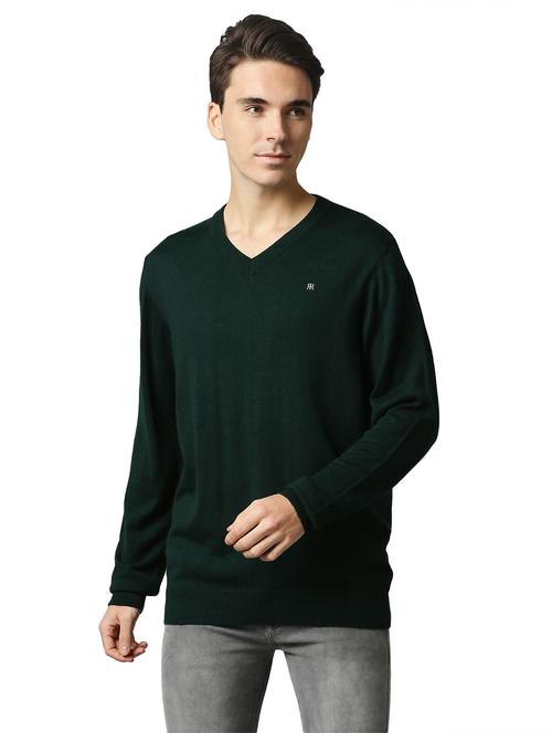 green solid pullover - 18192819 - Very Small Image - 1