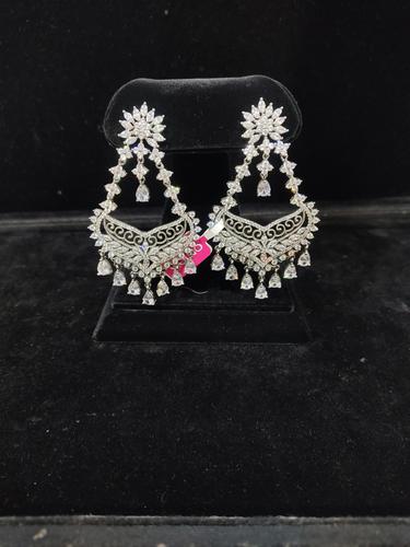 ladies earrings silver plated - 18192913 - Very Small Image - 1