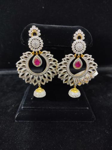 ladies earrings silver plated - 18193102 - Very Small Image - 1