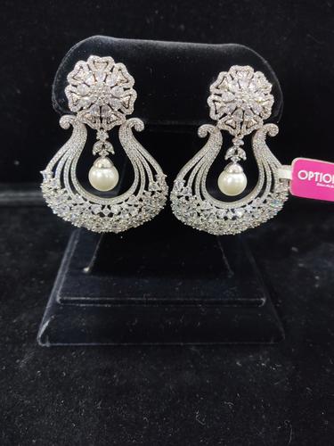 ladies earrings silver plated - 18193103 - Very Small Image - 1