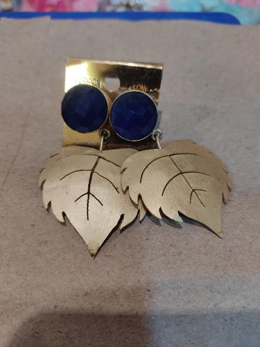 ladies earrings gold color - 18193280 - Very Small Image - 1