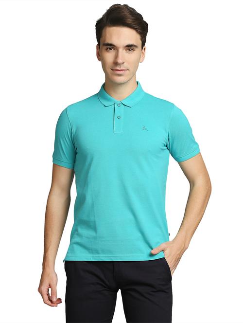 green solid polo t-shirt - 18193316 - Very Small Image - 1