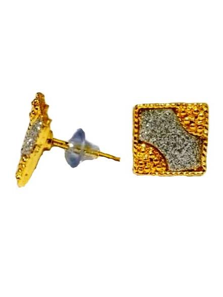gold plated stud earring - 18193817 - Very Small Image - 1