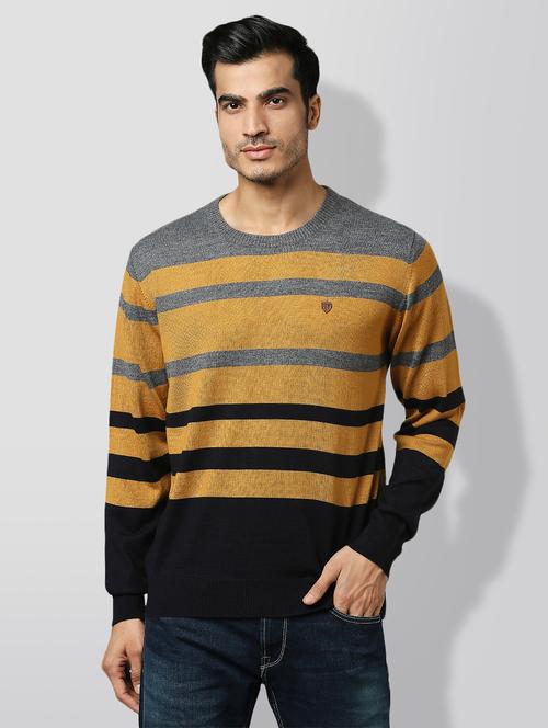 yellow striped pullover - 18193891 - Very Small Image - 1