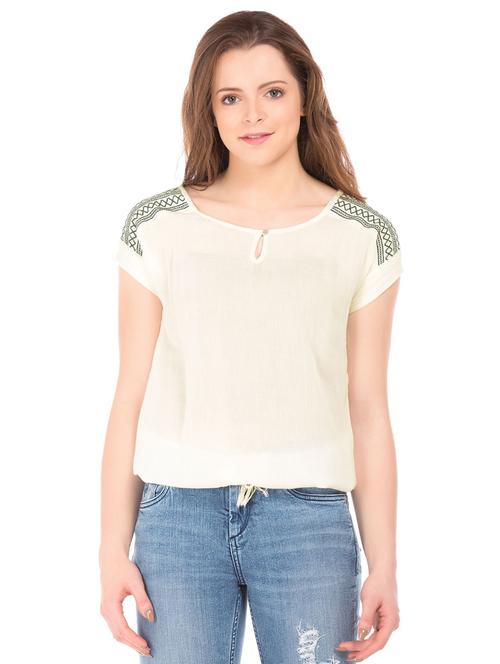 key hole neck solid top - 18195158 - Very Small Image - 1
