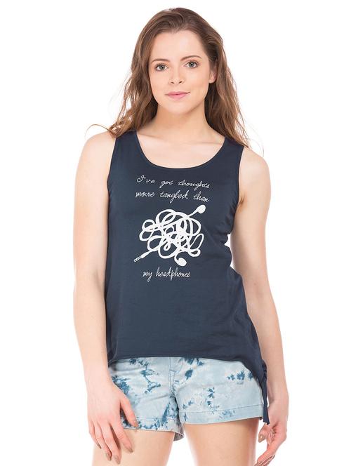round neck printed top - 18195159 - Very Small Image - 1