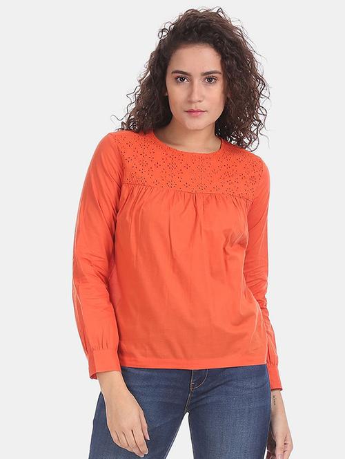 orange solid regular top - 18195375 - Very Small Image - 1