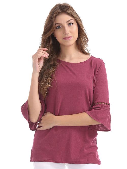 red solid regular top - 18195526 - Very Small Image - 1