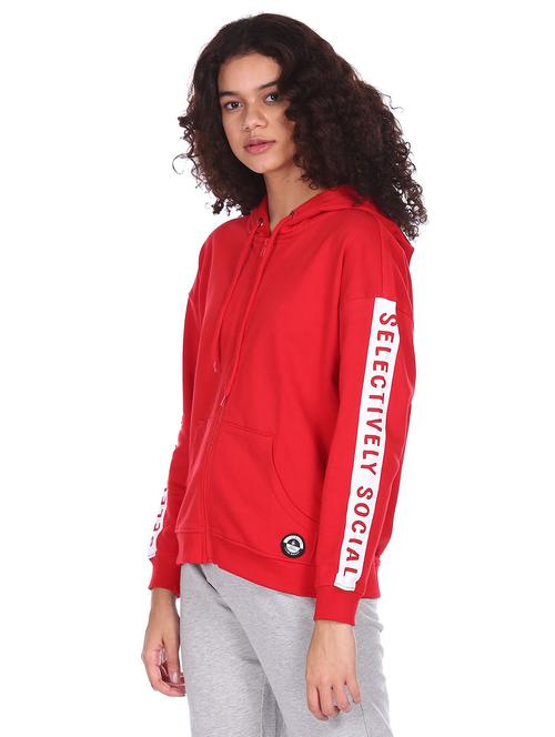red printed regular sweatshirt - 18195676 - Very Small Image - 1