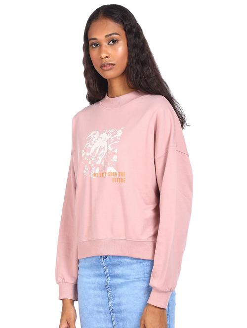pink printed regular sweatshirt - 18195841 - Very Small Image - 1