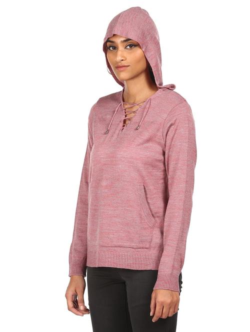 pink solid regular sweatshirt - 18195865 - Very Small Image - 1