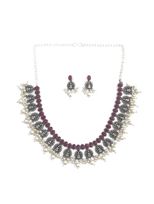 multi colored metal bridal necklace - 18196385 - Very Small Image - 1