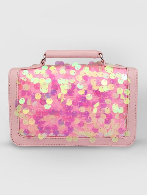 pink leatherette (pu) sling bag - 18196563 - Very Small Image - 1