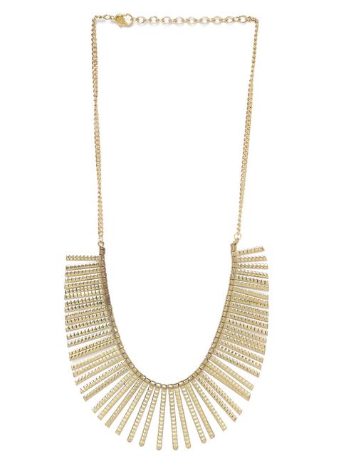 gold metal necklace - 18199064 - Very Small Image - 1