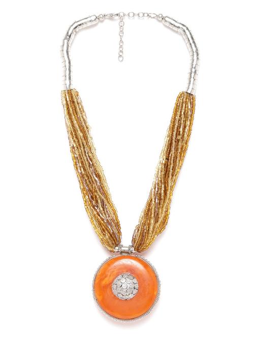 orange metal necklace - 18199087 - Very Small Image - 1