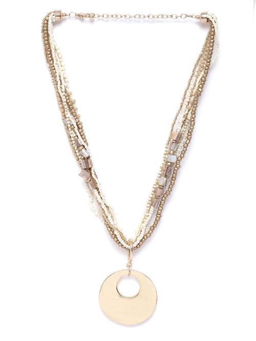 gold metal necklace - 18199104 - Very Small Image - 1