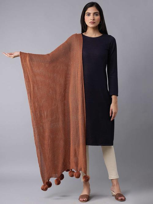 brown acrylic stole - 18199182 - Very Small Image - 1