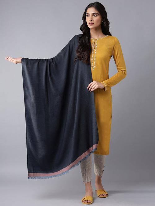 women's solids shawl - 18199236 - Very Small Image - 1
