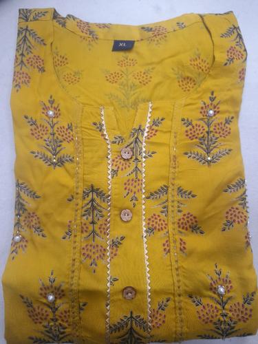 kurta plazo yellow colour - 18199321 - Very Small Image - 1