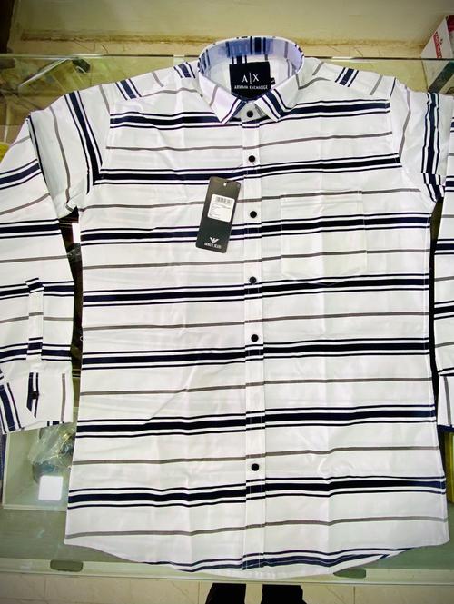 striped casual shirt - 18200548 - Very Small Image - 1