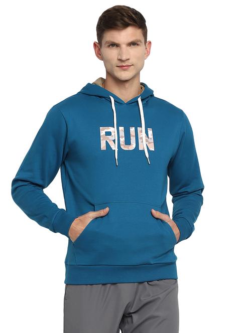 navy blue chest print sweatshirt - 18200790 - Very Small Image - 1
