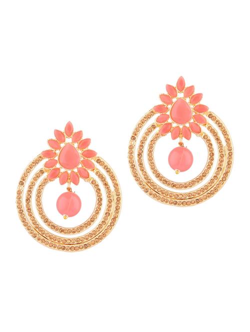 orange metal chandellier earring - 18201379 - Very Small Image - 1