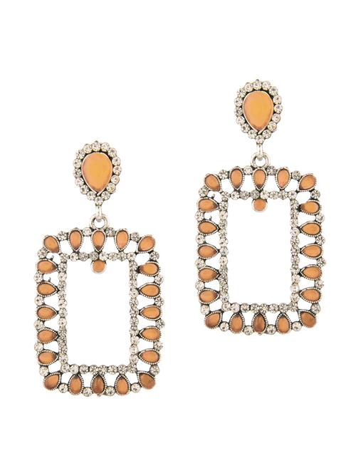 pink metal chandellier earring - 18201582 - Very Small Image - 1