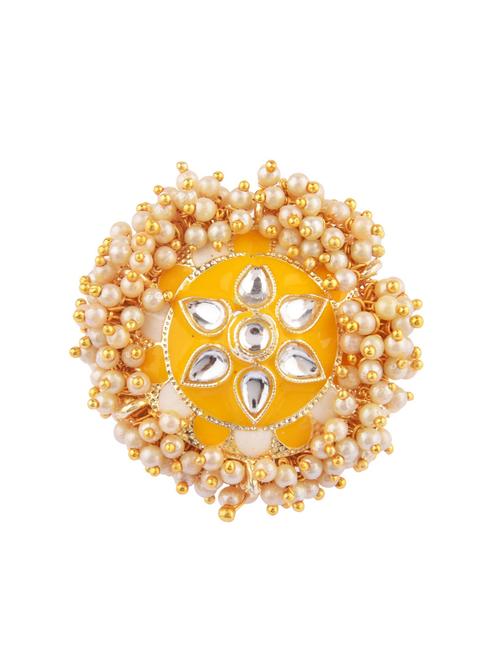 yellow metal finger ring - 18201754 - Very Small Image - 1