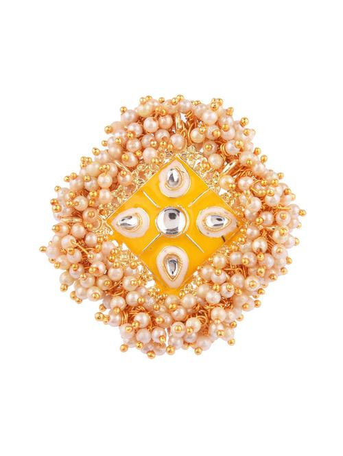 yellow metal finger ring - 18201762 - Very Small Image - 1