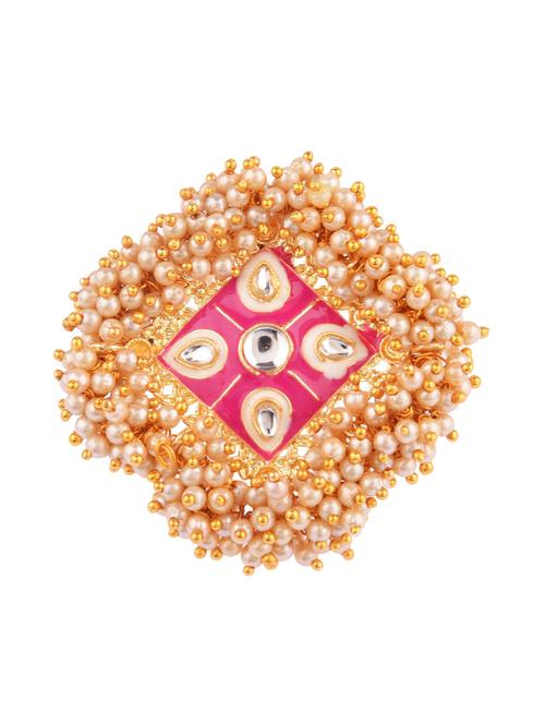 pink metal finger ring - 18201766 - Very Small Image - 1