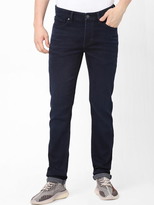 dark blue solid light washed jean - 18202124 - Very Small Image - 1