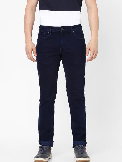 dark blue solid light-washed jean - 18202129 - Very Small Image - 1
