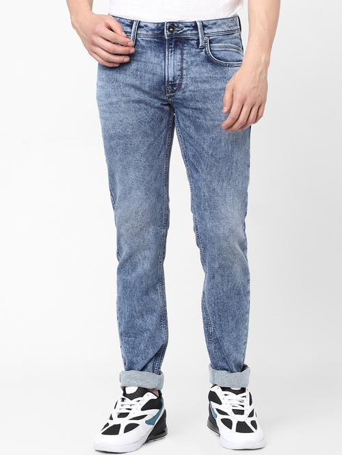 dark blue light washed jean - 18202131 - Very Small Image - 1