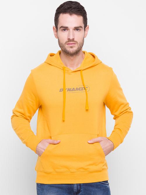 yellow chest-printed sweatshirt - 18202225 - Very Small Image - 1