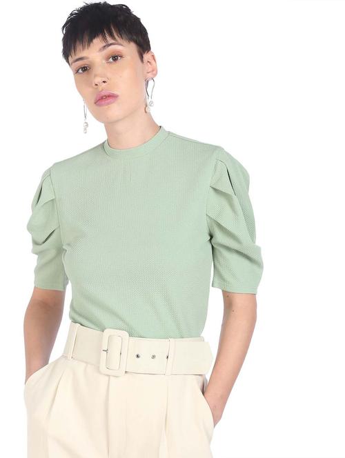 women's straight mock neck top - 18202539 - Very Small Image - 1