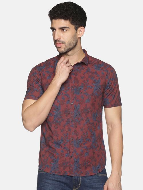 mens florals casual shirt - 18203355 - Very Small Image - 1