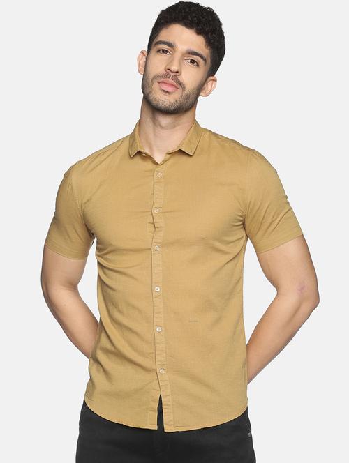 mens solid casual shirt - 18203370 - Very Small Image - 1