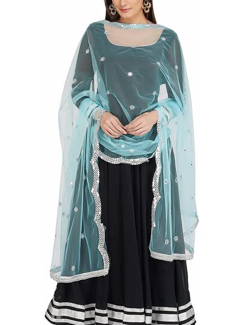 net dupatta embroidered dupatta 2.5 length - 18204184 - Very Small Image - 1