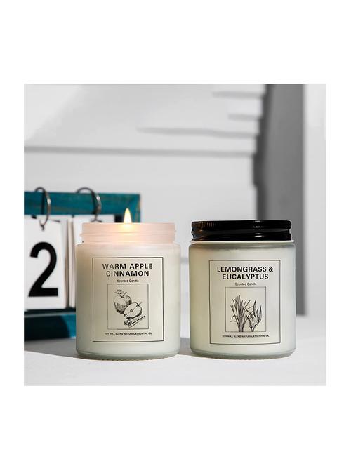 apple cinnamon and lemongrass scented 7oz jar candles perfect for gifting - 18204234 - Very Small Image - 1