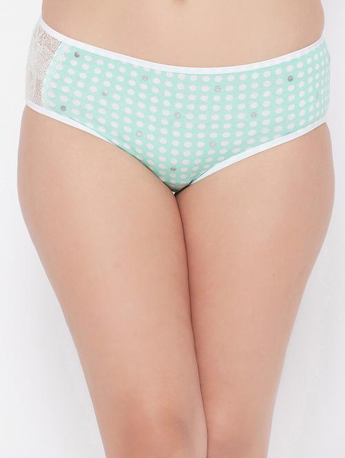 green printed hipster panty - 18204639 - Very Small Image - 1