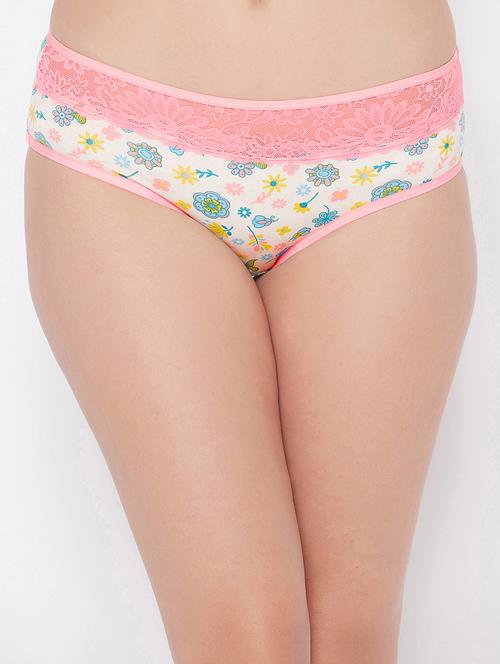 orange printed hipster panty - 18204710 - Very Small Image - 1