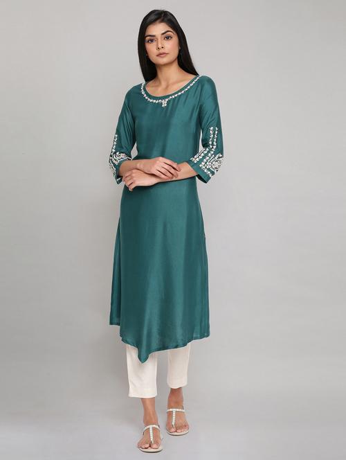 women's asymmetric kurta - 18204760 - Very Small Image - 1