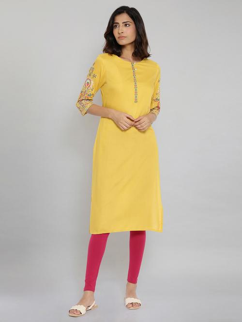 women's straight kurta - 18204783 - Very Small Image - 1