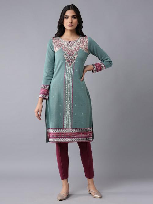 women's straight kurta - 18204823 - Very Small Image - 1